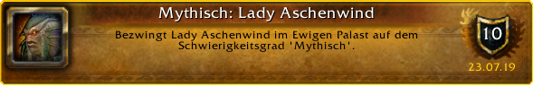 Lady Ashvane mythic achievement